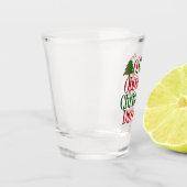 Grappig kerstfeest shot glas (Links)