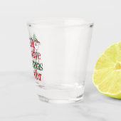 Grappig kerstfeest shot glas (Rechts)