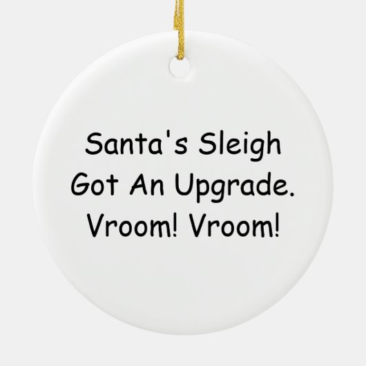 Grappig kerstfeest, sinterkletssnuifje geüpgraded keramisch ornament (Achterkant)