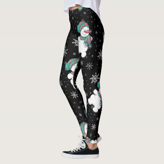 Grappig kerstfeest Snowman Pattern-Leggings. Leggings (Links)