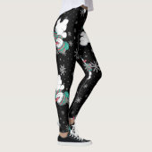 Grappig kerstfeest Snowman Pattern-Leggings. Leggings (Rechts)