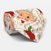 Grappig  kerstfeest stropdas (Opgerold)