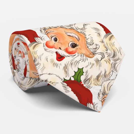 Grappig  kerstfeest stropdas (Opgerold)