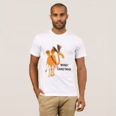 Grappig kerstfeest T-Shirt - Camel in Reindeer Sui (Voorkant volledig)