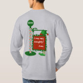 Grappig kerstfeest T-Shirt "Ik heb geprobeerd goed (Achterkant)
