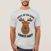 Grappig kerstfeest T-Shirts REINDEER GAMES (Voorkant)