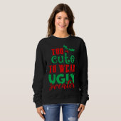 Grappig kerstfeest te stuiten om lelijke Sweater t (Voorkant volledig)