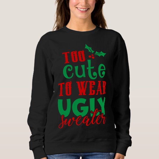 Grappig kerstfeest te stuiten om lelijke Sweater t (Voorkant)