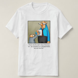 Grappig kerstfeest "The List" Humor Tee Shirt Gift