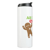 Grappig kerstfeest thermosbeker (Gedraaid links)