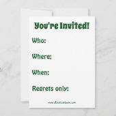 Grappig kerstfeest uitnodigingen (Achterkant)