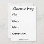 Grappig kerstfeest uitnodigingen (Achterkant)