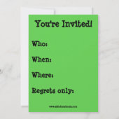 Grappig kerstfeest uitnodigingen (Achterkant)