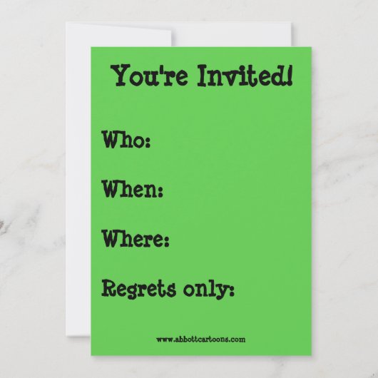 Grappig kerstfeest uitnodigingen (Achterkant)