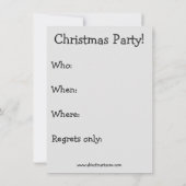 Grappig kerstfeest uitnodigingen (Achterkant)