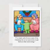 Grappig kerstfeest uitnodigingen (Voorkant)