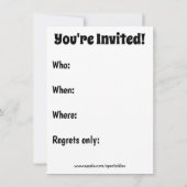 Grappig kerstfeest uitnodigingen (Achterkant)