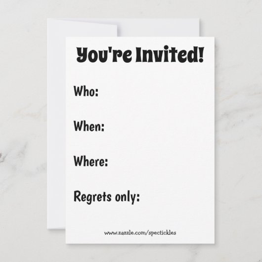 Grappig kerstfeest uitnodigingen (Achterkant)