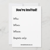 Grappig kerstfeest uitnodigingen (Achterkant)