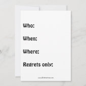 Grappig kerstfeest uitnodigingen (Achterkant)