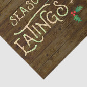 Grappig kerstfeest Velociraptor Dinosaur Eatings Tissuepapier (Detail)