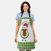 Grappig kerstfeest voor haar groene advocaat schort (Gedragen)