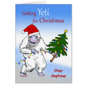 Grappig kerstfeest voor Nephew, ben je nog Yeti? (Voorkant)