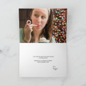 Grappig kerstfeest, "Wakker worden is Kerstmis", L Feestdagen Kaart (Binnen)