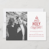 Grappig kerstfeest Zwangerschap Aankondiging Ho Ho (Voorkant)