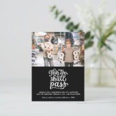 Grappig kerstfeestdagen Foto aangepaste tekst Briefkaart (Staand voorkant)