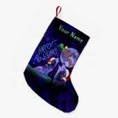 Grappig kerstfeestdagen Wolf Pun, op naam Kleine Kerstsok (Voorkant (Hangend))