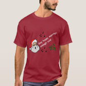 Grappig kerstfeestelijke feestelijke vergaderingen t-shirt (Voorkant)