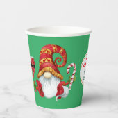 Grappig kerstfeestjes papieren bekers (Voorkant)