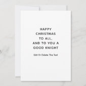 Grappig kerstfeestkaartjes (Achterkant)