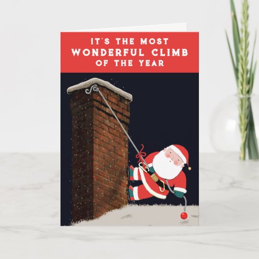 Grappig kerstfeestkaartjes feestdagen kaart (Voorkant)