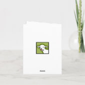 Grappig kerstfeestkaartjes feestdagen kaart (Achterkant)