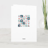 Grappig kerstfeestkaartjes feestdagen kaart (Achterkant)