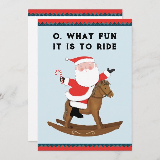 Grappig kerstfeestkaartjes feestdagenkaart (Voorkant / Achterkant)