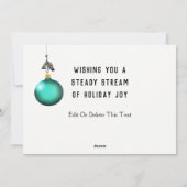 Grappig kerstfeestkaartjes feestdagenkaart (Achterkant)