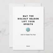 Grappig kerstfeestkaartjes feestdagenkaart (Achterkant)