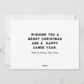 Grappig kerstfeestkaartjes feestdagenkaart (Achterkant)