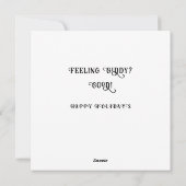 Grappig kerstfeestkaartjes feestdagenkaart (Achterkant)