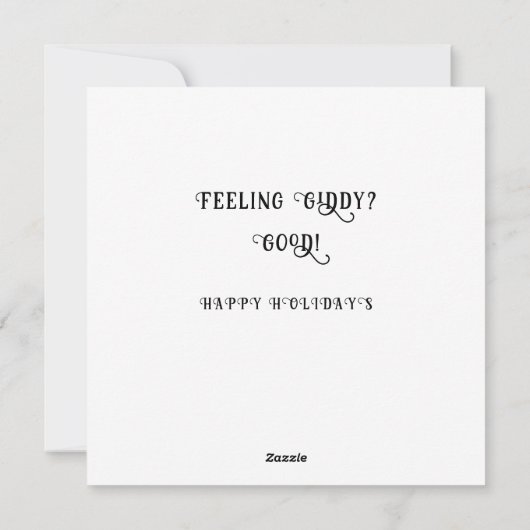 Grappig kerstfeestkaartjes feestdagenkaart (Achterkant)