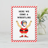 Grappig kerstfeestkaartjes feestdagenkaart (Staand voorkant)