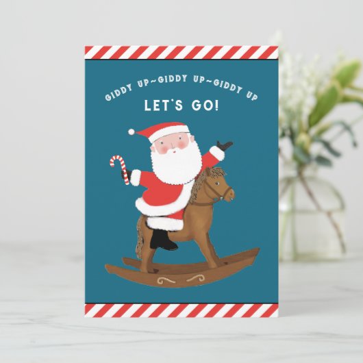 Grappig kerstfeestkaartjes feestdagenkaart (Staand voorkant)