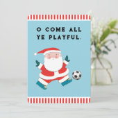 Grappig kerstfeestkaartjes feestdagenkaart (Staand voorkant)