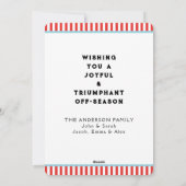 Grappig kerstfeestkaartjes feestdagenkaart (Achterkant)