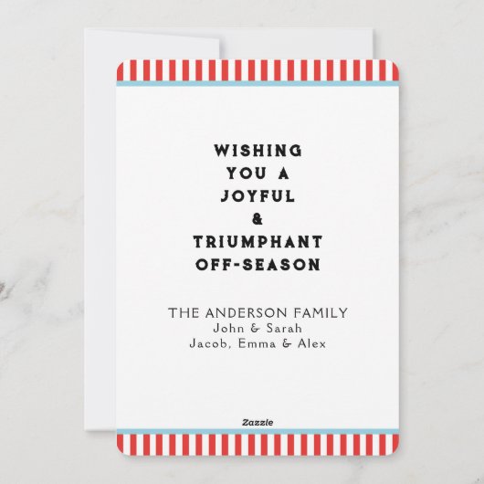 Grappig kerstfeestkaartjes feestdagenkaart (Achterkant)