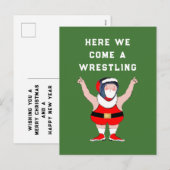 Grappig kerstfeestkaartjes feestdagenkaart (Voorkant / Achterkant)