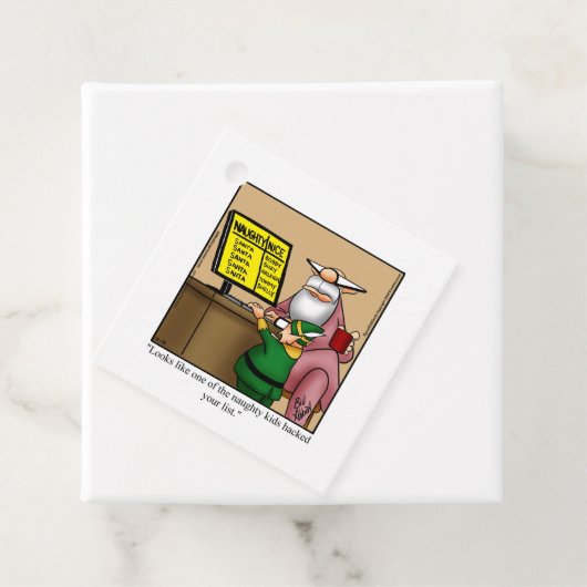 Grappig kerstfeestmaal cadeauLabels Bedankjes Labels (In situ)